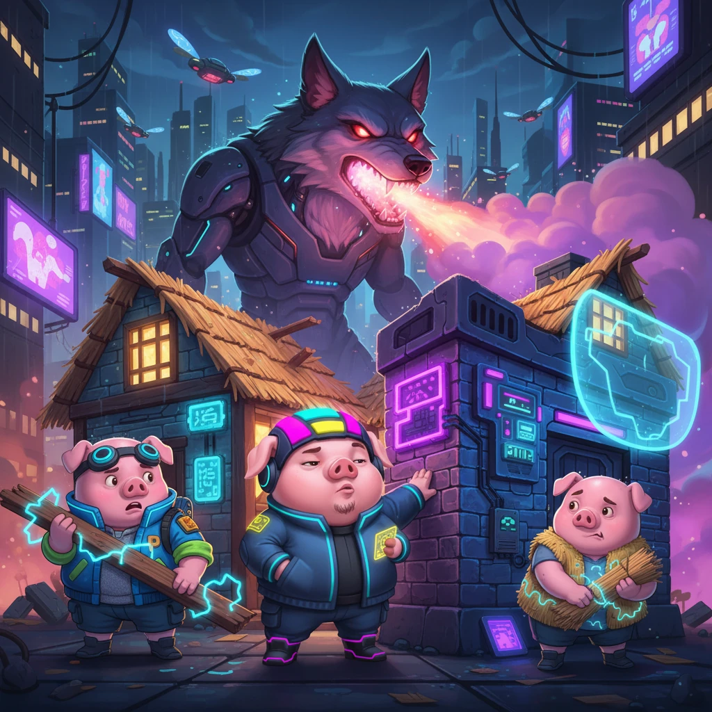 The Three Little Pigs and the Big Bad Wolf