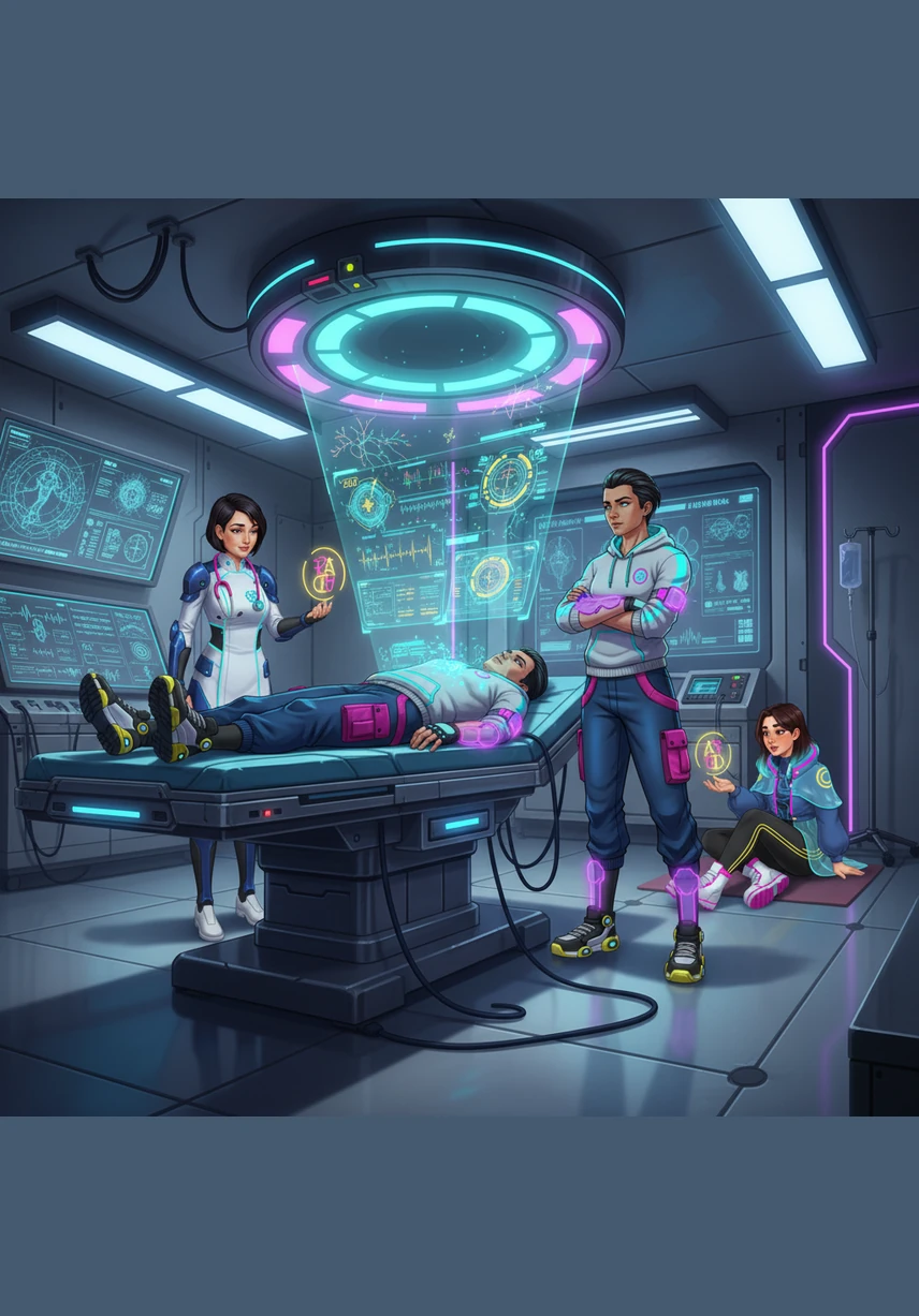 Through the large window at the foot of my bed, I watch a pair of sparrows perched on a swaying tree branch. They seem to be looking right at me, their cheerful chirping cutting through the quiet stillness of the sterile room.