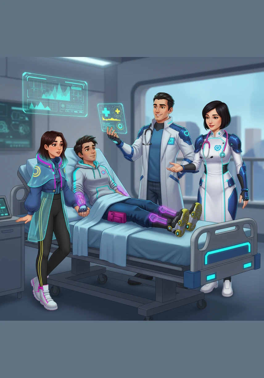 Dr. Aris stands at the foot of my bed the next morning, showing me a medical chart with a satisfied grin. He explains that my progress is truly remarkable and that I will be able to go home much sooner than we originally thought.