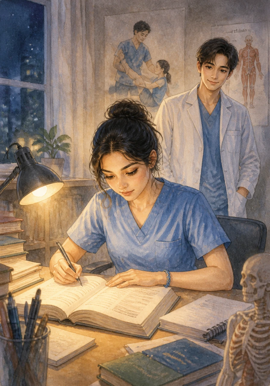 Determination replaced her doubts as Blessy spent long nights studying for her board exams under the soft glow of her desk lamp. She focused all her energy on her dream of becoming a physiotherapist, hoping that a career in healing would help her find her own purpose.