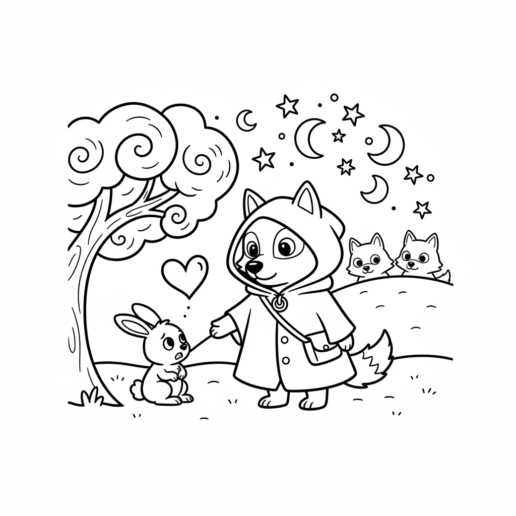 wolf coloring pages