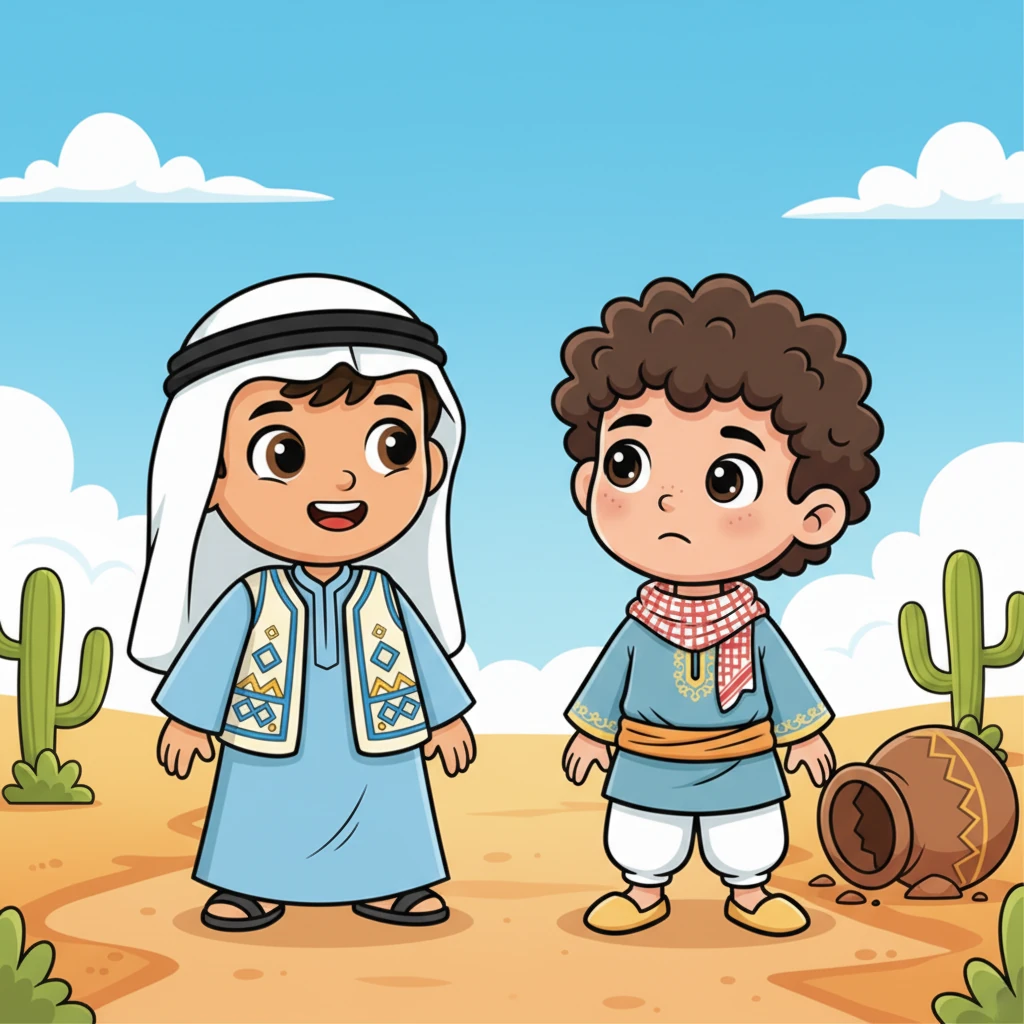 أخذ أمير نفسًا عميقًا، وتذكر أنهم فريق واحد، وأن الحوادث تحدث. نظر إلى أخيه الصغير هارون بابتسامة دافئة، مطمئنًا إياه بأن كل شيء على ما يرام.