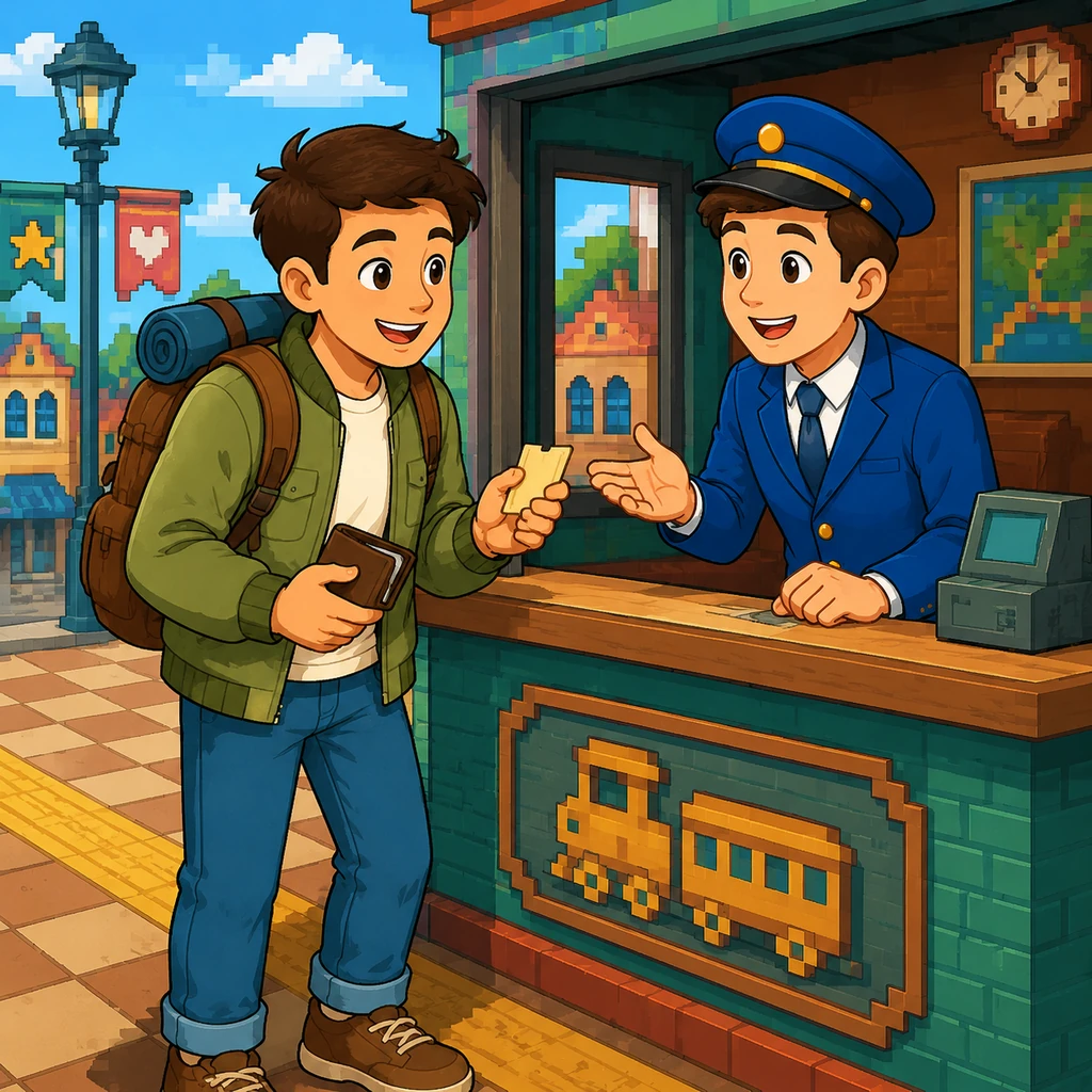 A Traveler's Guide in Pixel Town - educational