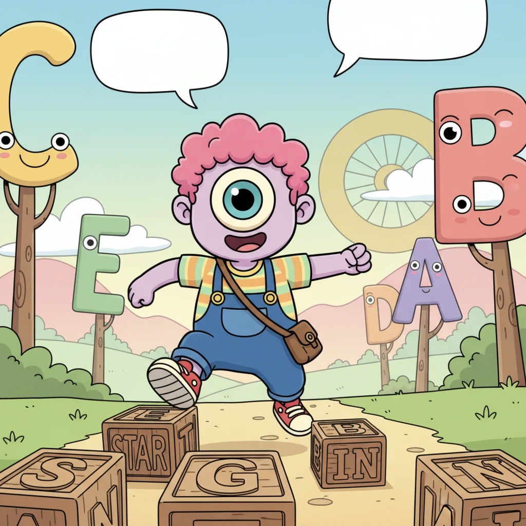 In a land of letters and words, lived a little root word named Cyclos. Unlike his friends, who loved neat beginnings and tidy endings, Cyclos always felt a bit restless. He was a Greek 'wheel' at heart, always yearning to keep spinning and never stop.