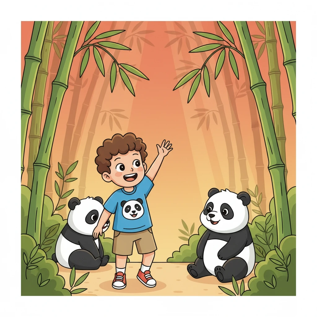 As the day ended, Ming Le waved goodbye to Ye Ye and Hua Hua. He knew he would remember this special panda day with his mommy forever, a memory as sweet as bamboo.