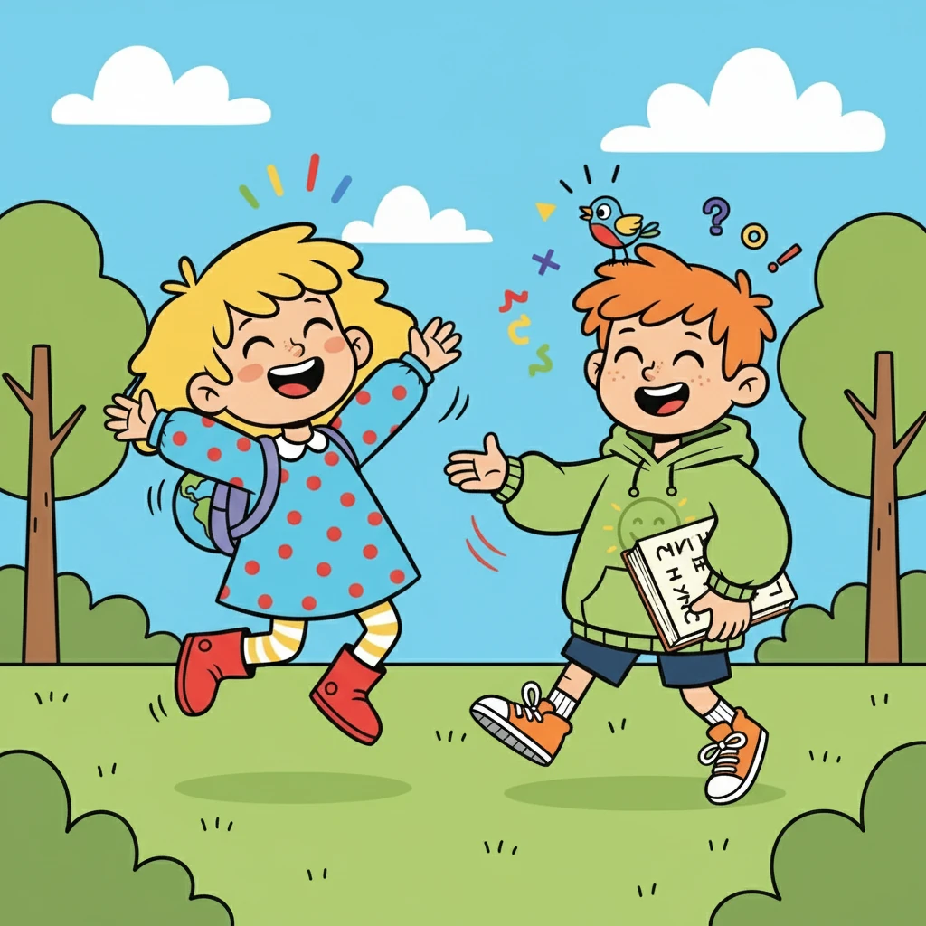 As they learned, they started to mix up the languages, creating hilarious new phrases. They laughed together, realizing that mistakes were part of the fun.