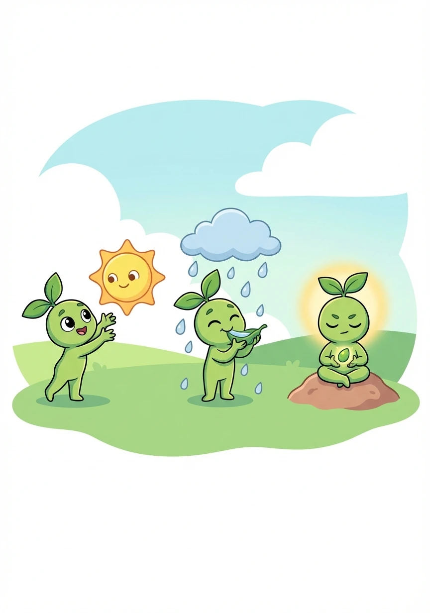 Pip took Dot's words to heart. Every day, Pip reached for the sun, drank in the rain, and held onto the belief that Pip could grow.
