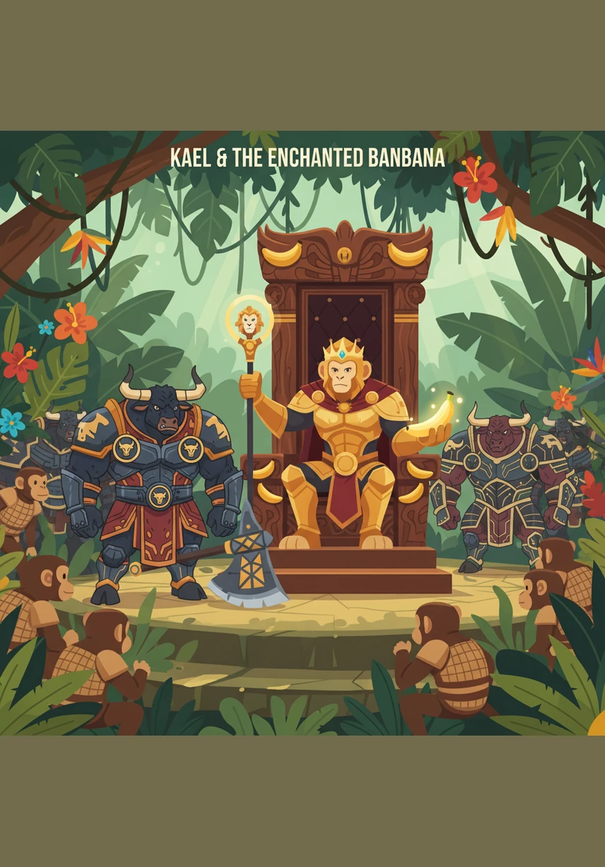 Kaelen travels to the jungle canopy of the Monkey Clan, where the air is thick with the scent of fermented star-fruit and steam-powered gadgets hum. He meets Sage Hanu, who shows him how the Blight is turning their life-giving crops into cold, grey ash, proving the throne is worthless if the land perishes.