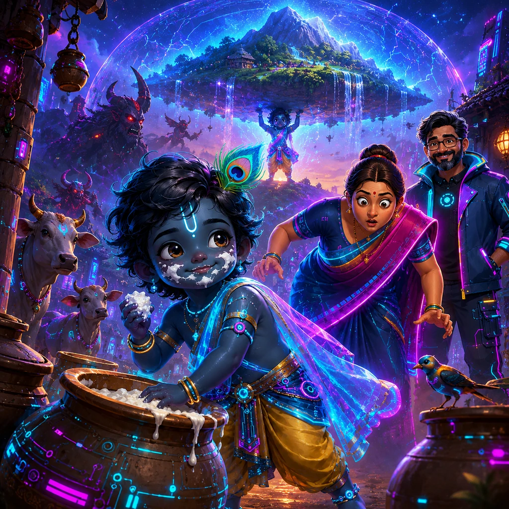 The Divine Mischief of Little Krishna - mythology