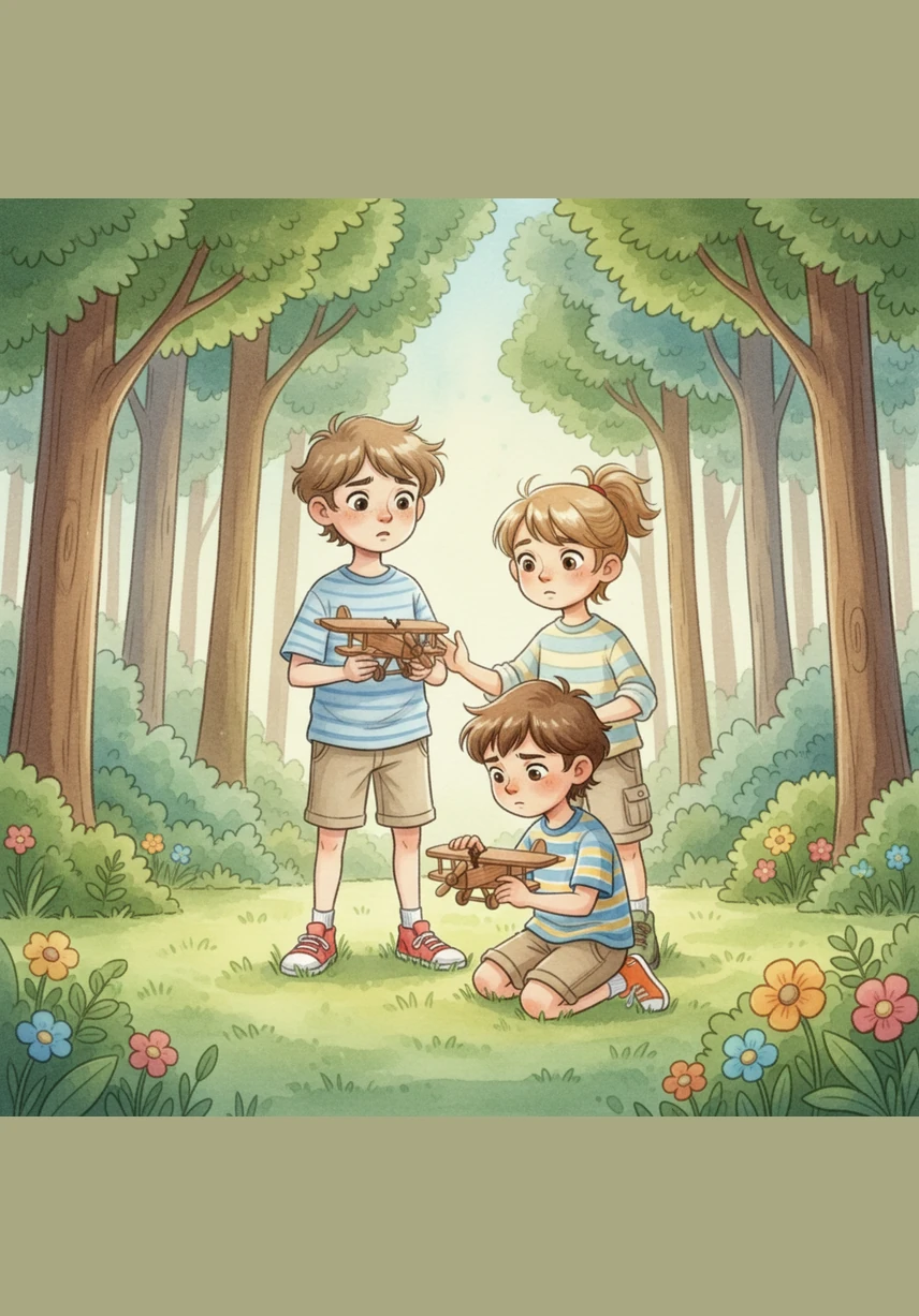 As they begin their walk, they find Woody the cowboy sitting on a wooden fence, and with a magical tip of his hat, he hops down to join their group.