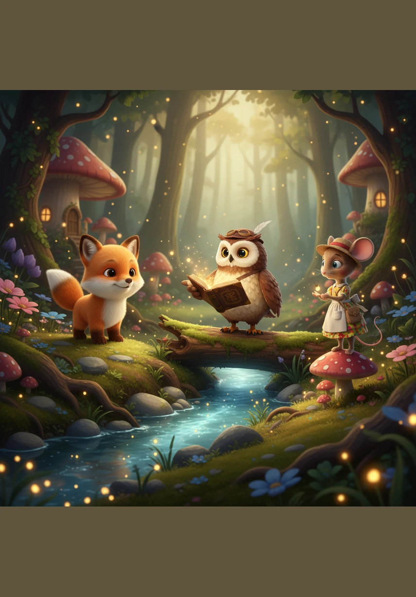 Eager for an adventure, Oliver set off into the Whispering Woods, where the emerald leaves rustled with ancient secrets. The trees seemed to lean in and hum a gentle, melodic tune as he skipped along the soft, mossy path.