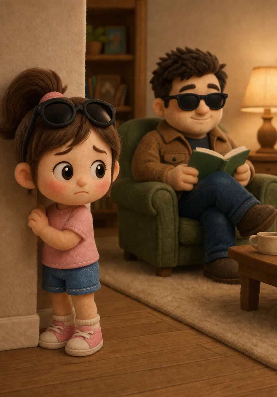 The weight of the secret felt heavier than anything Rara had ever carried, and she watched her father from the shadows, feeling a deep sense of worry. The cozy atmosphere of the home felt different now that she was keeping a secret from someone she loved.