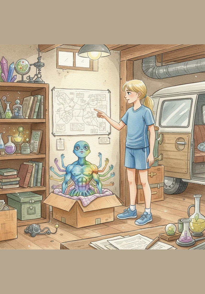 Hoping to protect Blue and help him find his origins, Bella carefully placed him in a cozy box and drove her van to a quiet basement workshop. She explained that she had been studying the area and believed she finally knew where his long-lost family might be hiding.