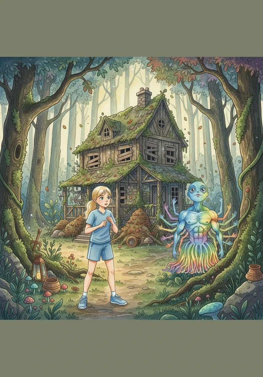 They finally stumbled upon a weathered, messy house hidden in the thicket, but the front door was ajar and the rooms inside were a total disaster. It looked as though something had chased the inhabitants away, and Blue feared he was too late to find his kin.