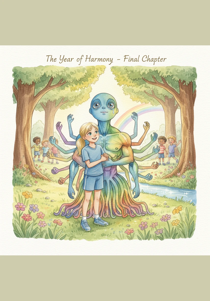 A year passed as the two families lived together in harmony, eventually making the woods a safe place for everyone. Now, every weekend, Bella visits her tiny friends for grand adventures, and their families have become the closest of companions in a world full of wonder.