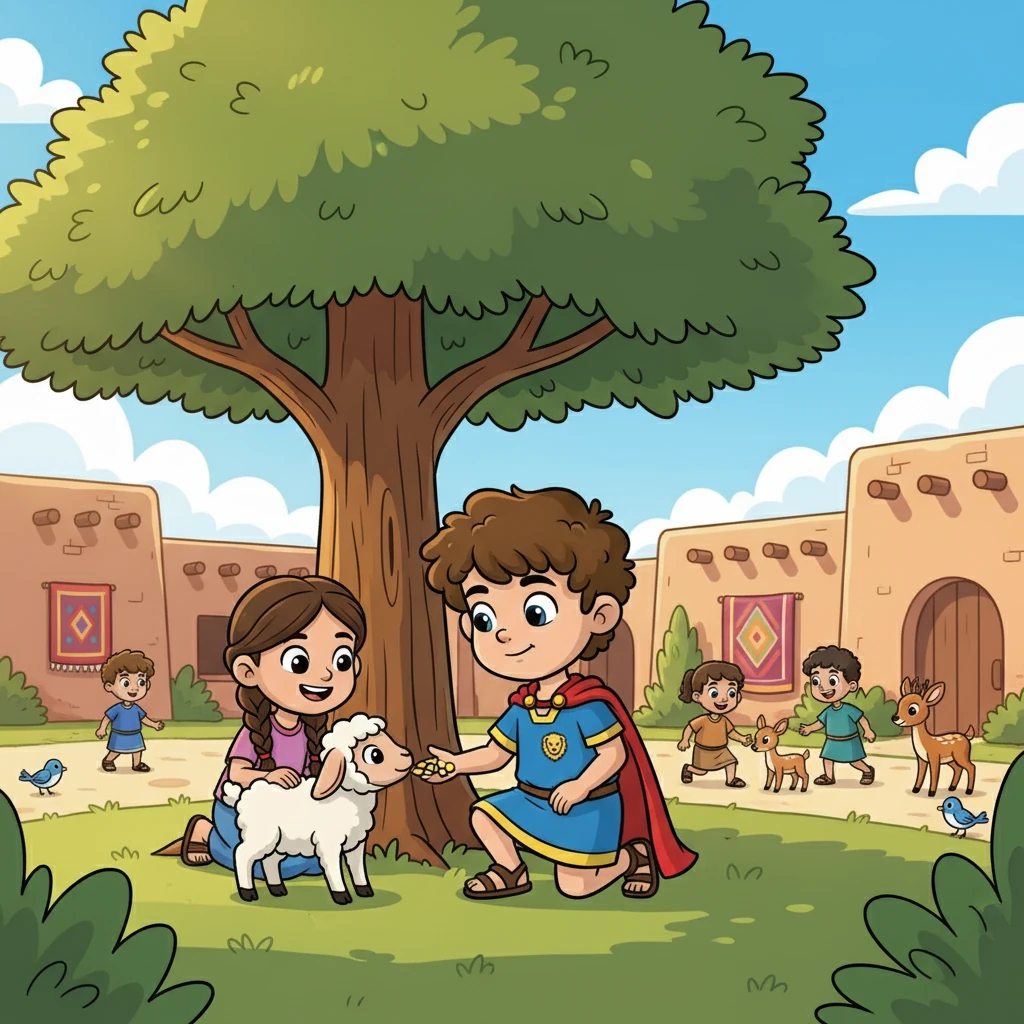 کوروش بزرگ شد و یاد گرفت که مهربانی و عدالت از همه چیز مهم‌تر است. او با حیوانات و کودکان با مهربانی رفتار می‌کرد و همیشه به فکر دیگران بود.