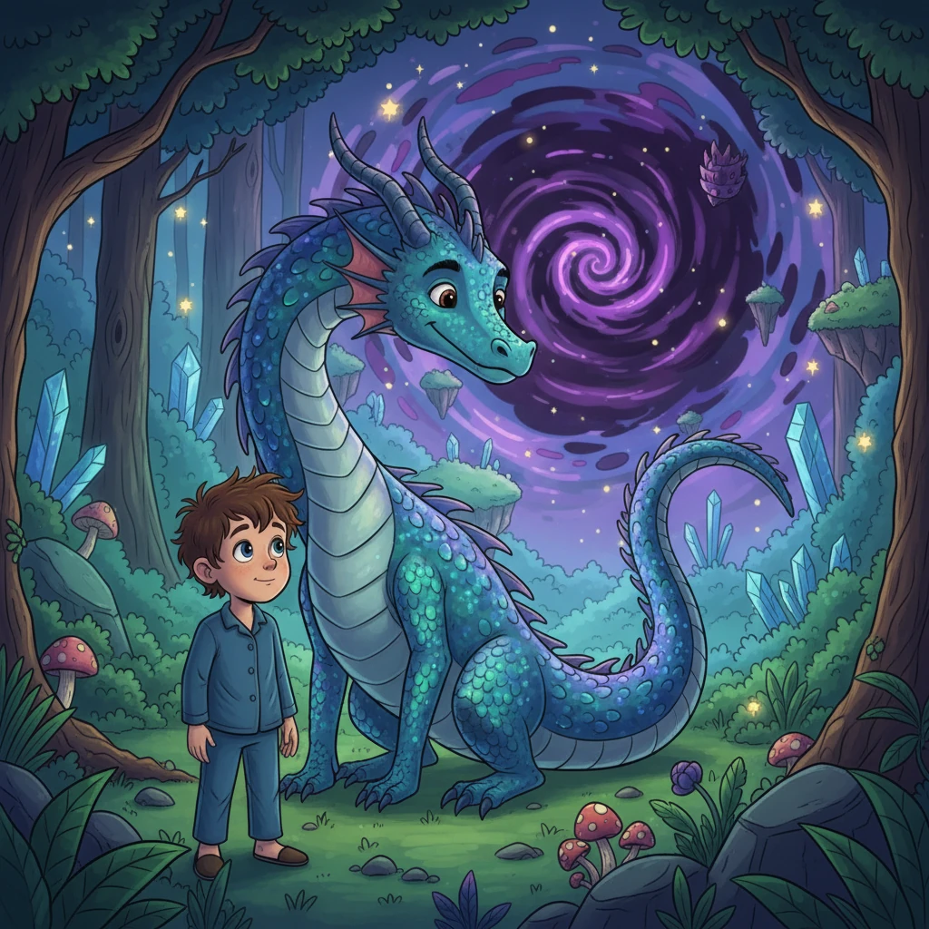 În timp ce explora, Luca a întâlnit un dragon prietenos pe nume Scânteie, cu solzi strălucitori și o coadă jucăușă. Scânteie i-a spus că o umbră întunecată a început să amenințe Țara Viselor.