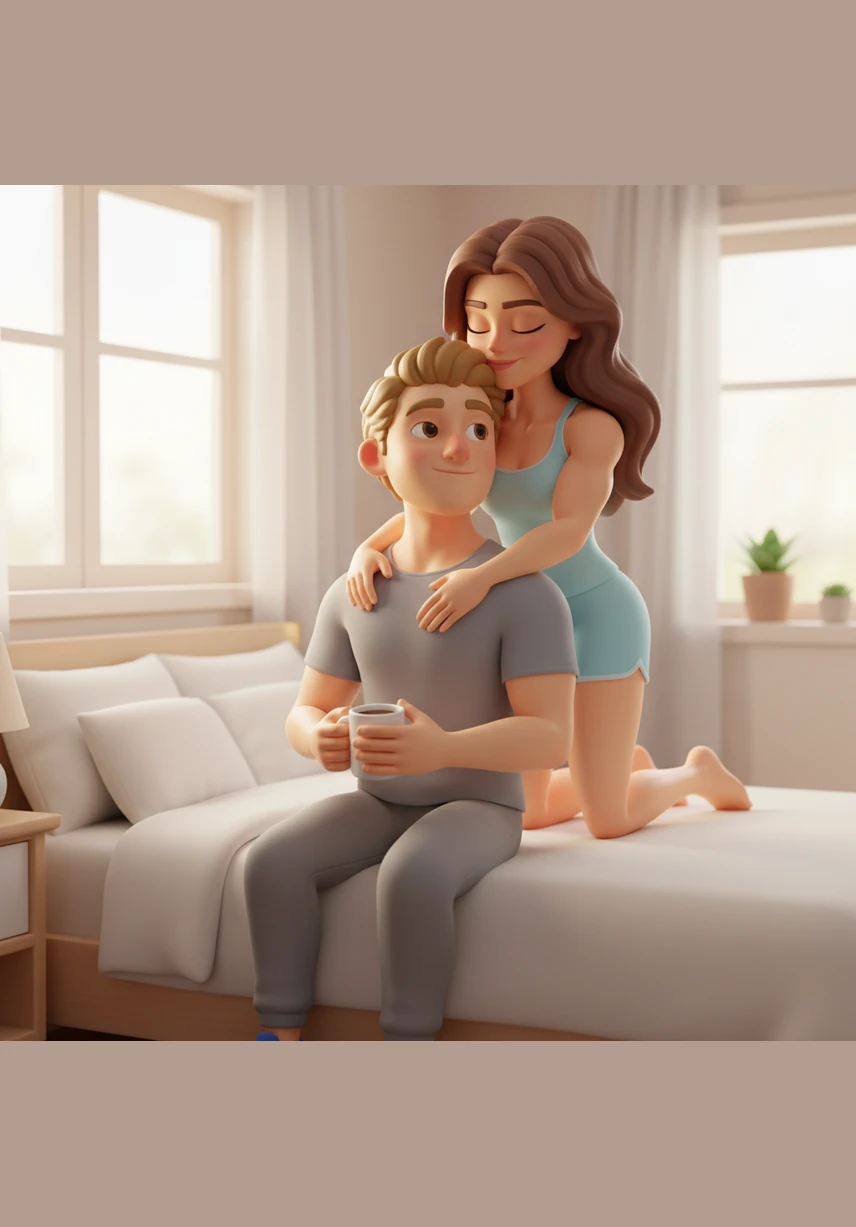 Morning, athlete, he murmurs, his voice gravelly and low, sending a shiver down my spine that has nothing to do with the cold. I try to maintain my cool, sarcastic edge with a smirk, but I know my eyes are giving away exactly how much I love him.