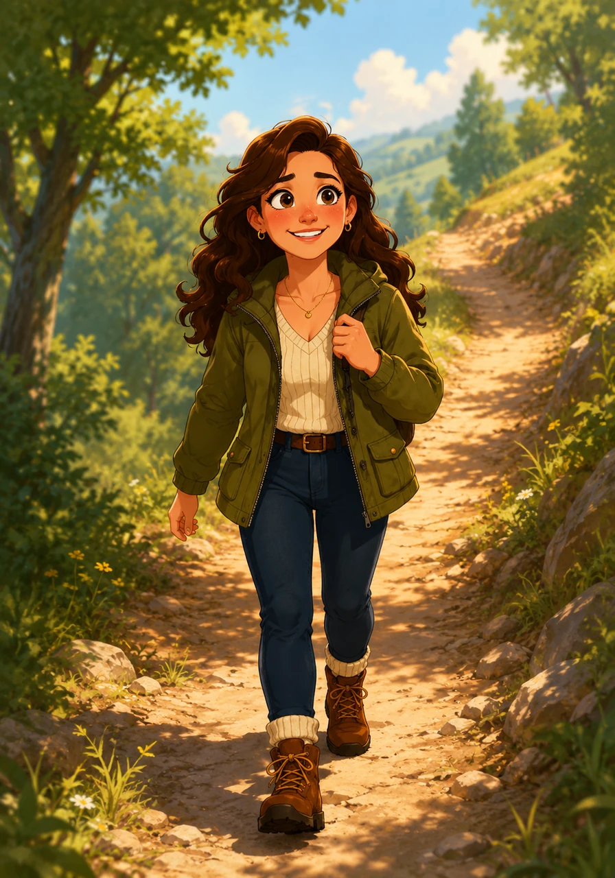 Greta arrives, walking up a dirt path, her smile immediate and bright, unaware of what’s coming.