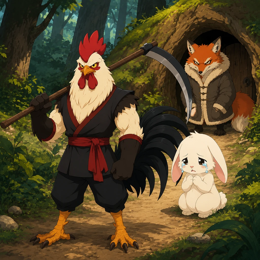 The Brave Little Rooster - Fairy tales