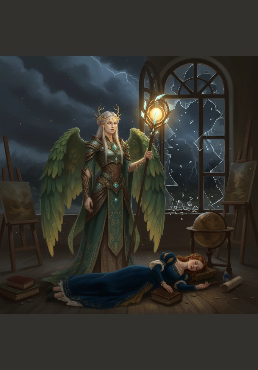 A gentle guardian with wings like gossamer and eyes full of ancient wisdom appeared before her, welcoming the first visitor in a millennium. The guardian explained that the petals were a bridge for those who still possessed the wonder and kindness of a pure heart.