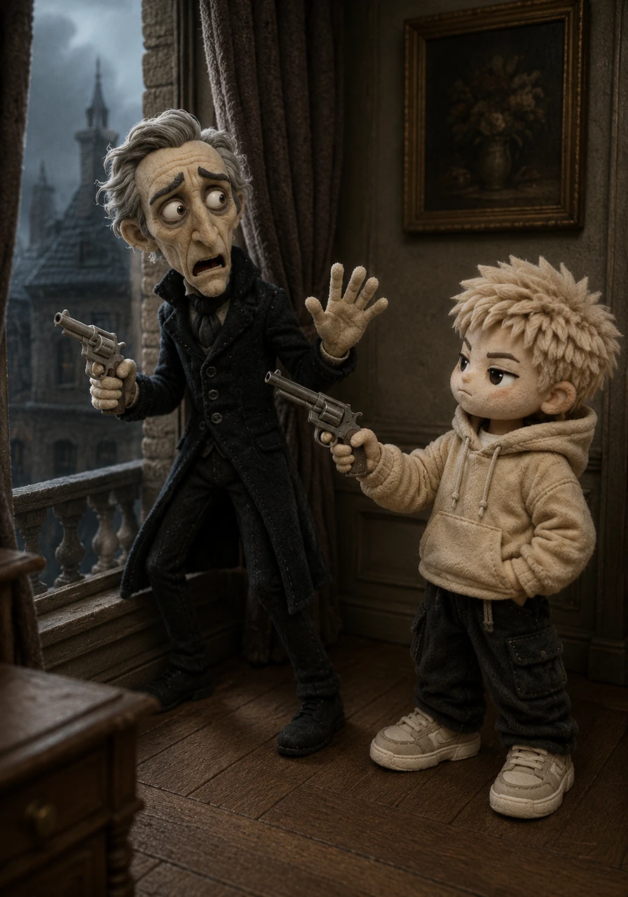 Ausler didn't flinch, instead complaining loudly about a dangerous balcony he claimed was just outside the window. He painted a vivid picture of previous intruders sneaking in through the ledge to distract his young captor.