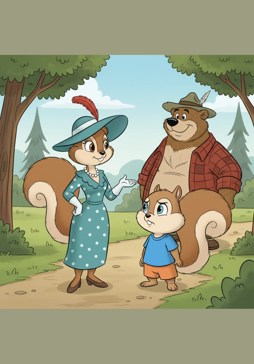 Mrs. Hazel shakes her head gently and explains that it is far too close to dinner time for such a sugary snack. She points toward the path leading home, but Sammy’s hopeful smile quickly begins to fade into a frown.