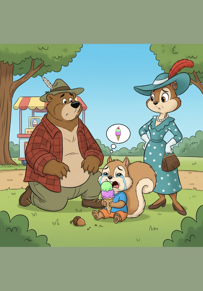 After a few moments of shouting, Sammy looks up and sees Mrs. Hazel looking very tired and sad. She sighs softly with her shoulders slumped, and Sammy suddenly realizes his big tantrum has made his mom very unhappy.