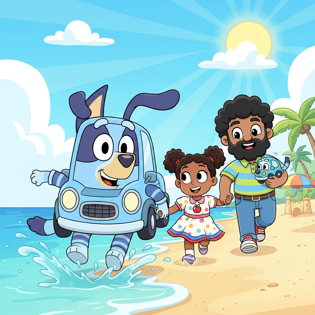 Bluey's Bright Beach Day - Family stories
