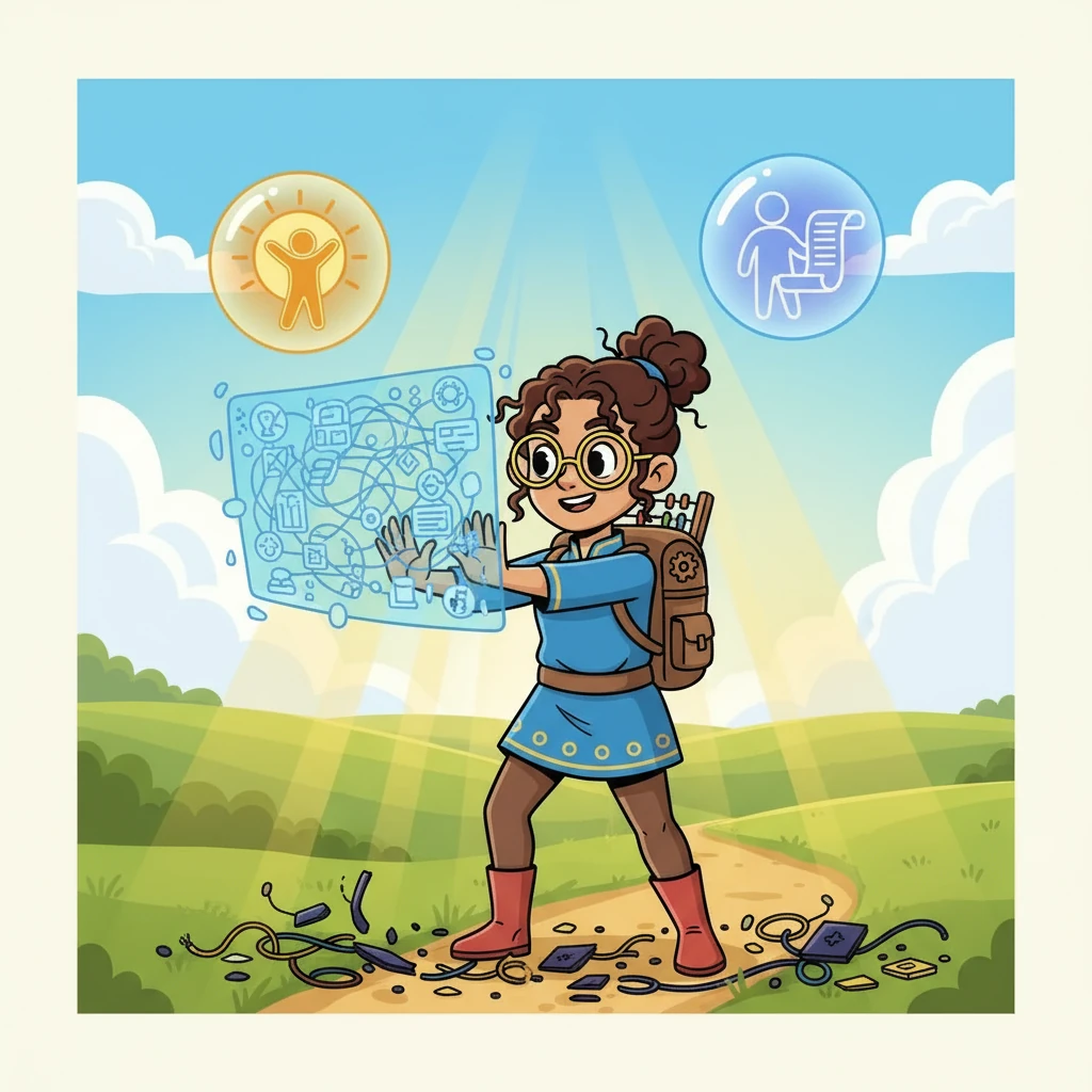 Elara began to see herself not as a collection of negative data points, but as a person with rights and potential. She learned about the difference between her identity and the system's data files. Separating herself from the labels allowed her to take control.