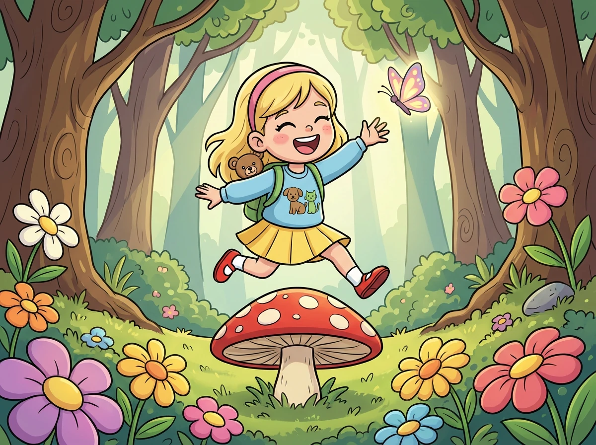 Kelly war ein kleines Mädchen, das Tiere über alles liebte. Jeden Morgen besuchte sie zuerst den Hühnerstall.