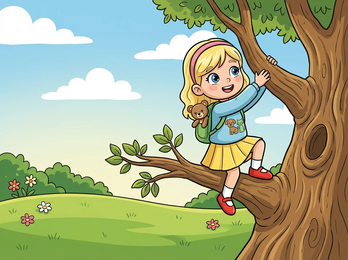 Im Wald traf Kelly ein verletztes Eichhörnchen. Es hatte sich den Fuß verstaucht.