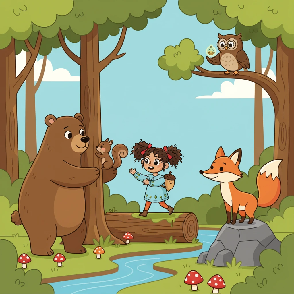 Los animales, influenciados por Lía, dejaron de discutir. El oso usó su fuerza para proteger a los más débiles, el zorro alertó sobre los peligros, y el búho vigiló el equilibrio.