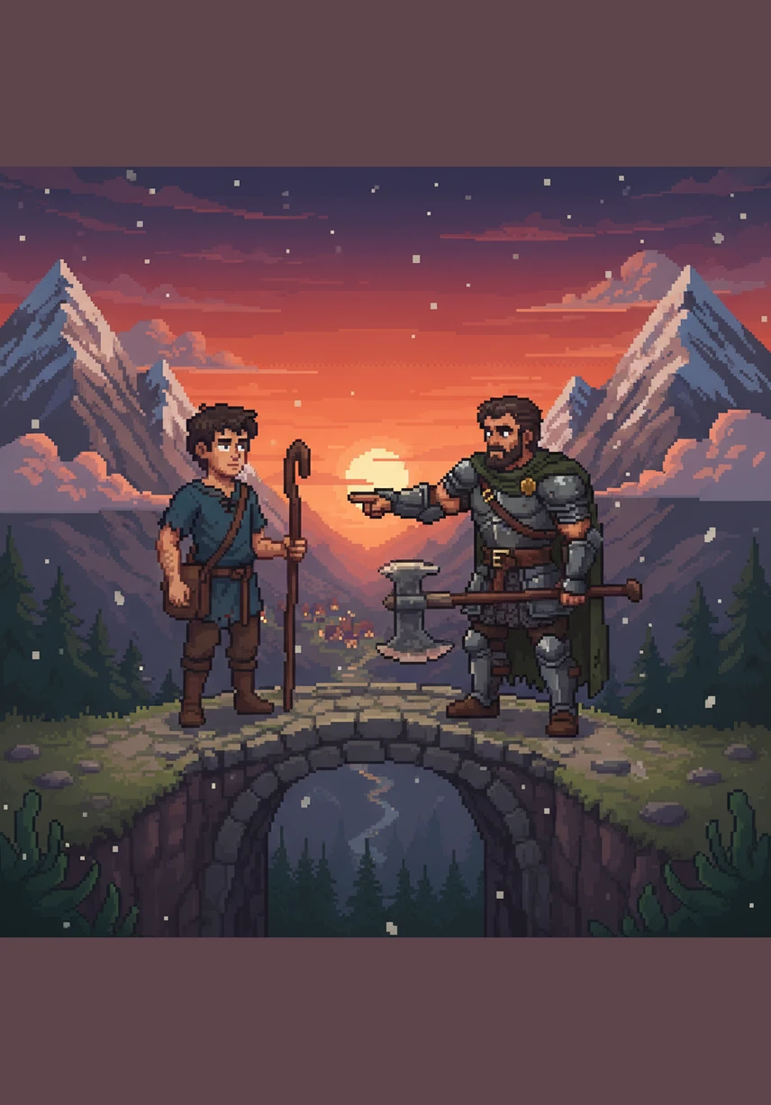 He finally reaches a high mountain pass where the air is thin and the sun shines with brilliant clarity. The stone he once hated has become a polished, shimmering gem, transformed by the friction of his journey and the sweat of his brow.