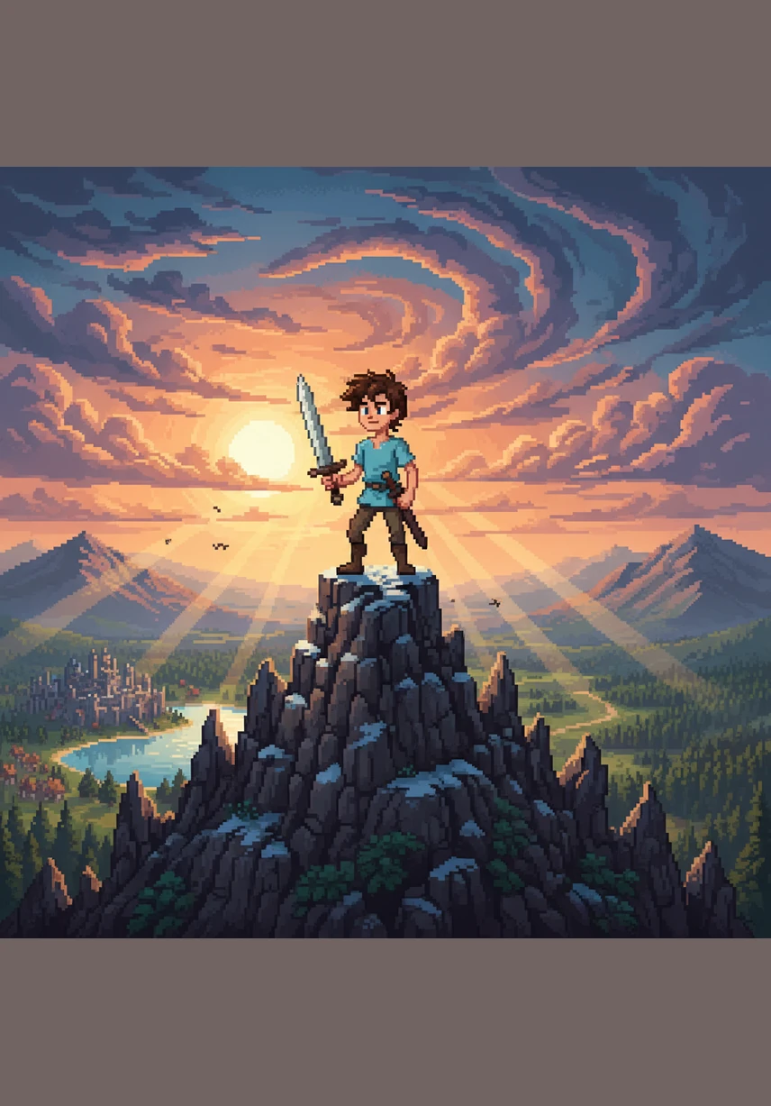 From the valley below, people look up and point at Kiran standing on the peak, remarking to one another about how lucky he is to be so high. Kiran hears their whispers and smiles, knowing that what they see as luck was actually a long, invisible war fought one step at a time.
