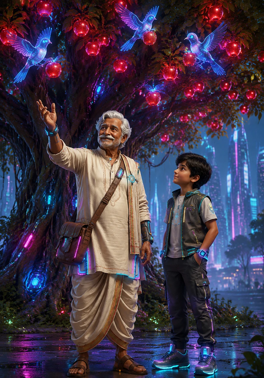 હવે વીરજી દાદા ઘણા વૃદ્ધ થયા છે અને વડલાના વૃક્ષ પર અસંખ્ય પાકાં લાલ ફળો આવ્યા છે જે પક્ષીઓ મધુર અવાજે ખાઈ રહ્યા છે. દાદા સમરને સમજાવે છે કે આ જ સિસ્ટમેટિક વિથડ્રોઅલ પ્લાન એટલે કે એસડબલ્યુપી છે જેમાં આખું વૃક્ષ કાપ્યા વગર માત્ર તેના પાકેલા ફળોનો આનંદ લઈને નિવૃત્તિ પછીનું જીવન ગૌરવભેર જીવી શકાય છે.