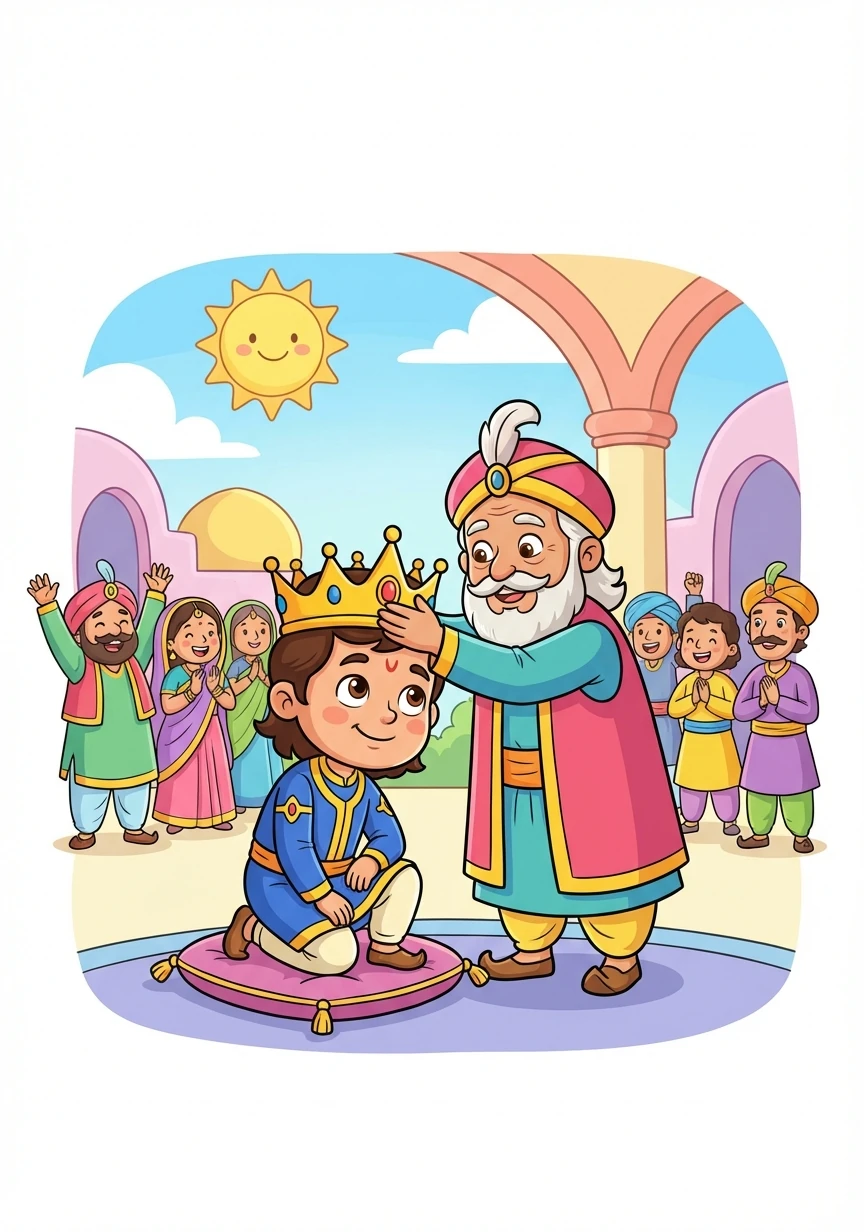 Veer Pratap was crowned the new king after his father's passing. He vowed to reclaim Mewar's freedom and restore peace to his kingdom.