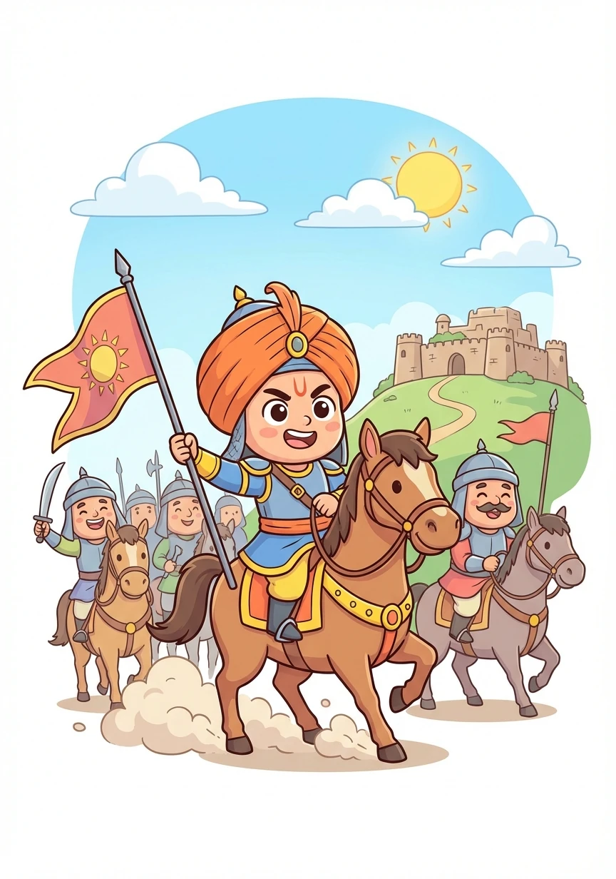 Years later, Veer Pratap returned with a stronger army and renewed determination. He launched a series of attacks, reclaiming much of Mewar.