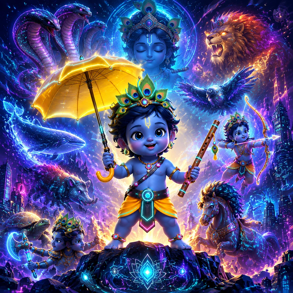 Little Vishnu's Ten Big Adventures