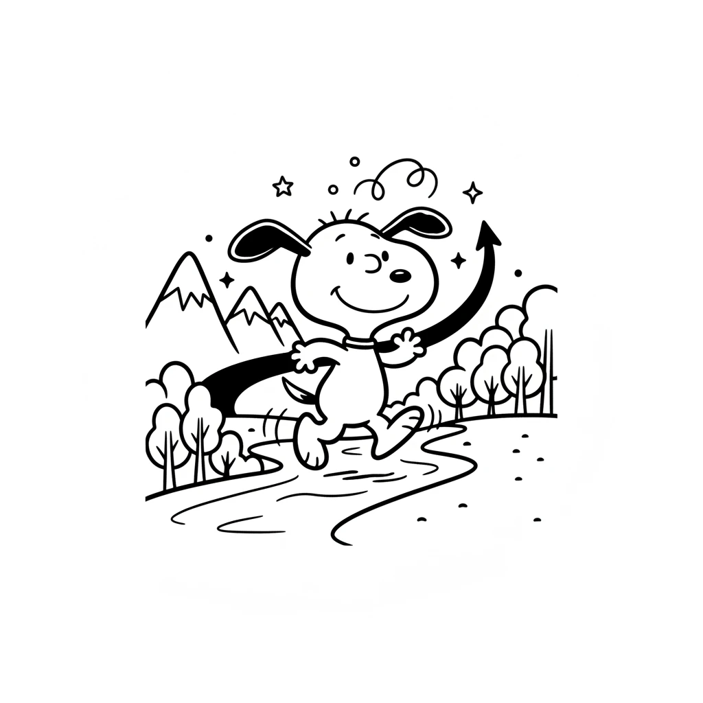 snoopy coloring pages