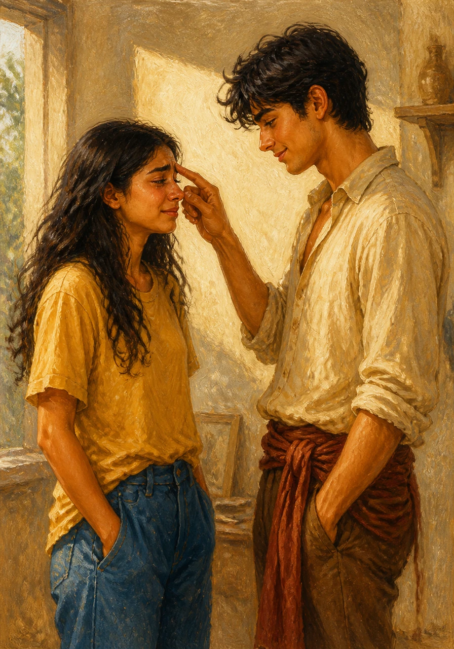 Anushka’s voice trembles as she admits she doesn't want this empty perfection anymore. Anish smiles softly and flicks her forehead just like he always did, telling his 'idiot sister' that she already possessed everything that truly mattered.