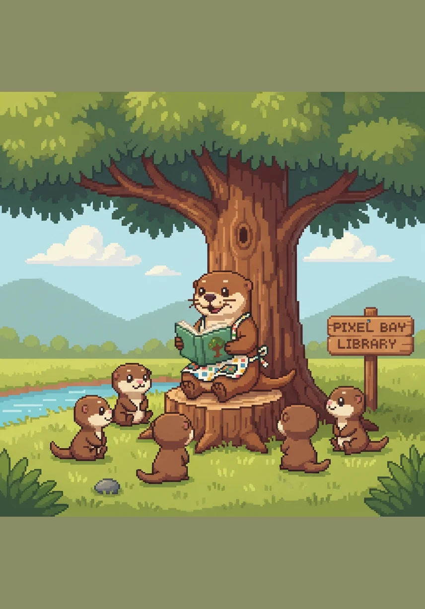 A kind teacher otter welcomes them with a gentle song and a basket of shiny bells. Ollie reaches out a tiny paw to touch a golden bell, listening to the sweet tinkle-tinkle sound it makes.