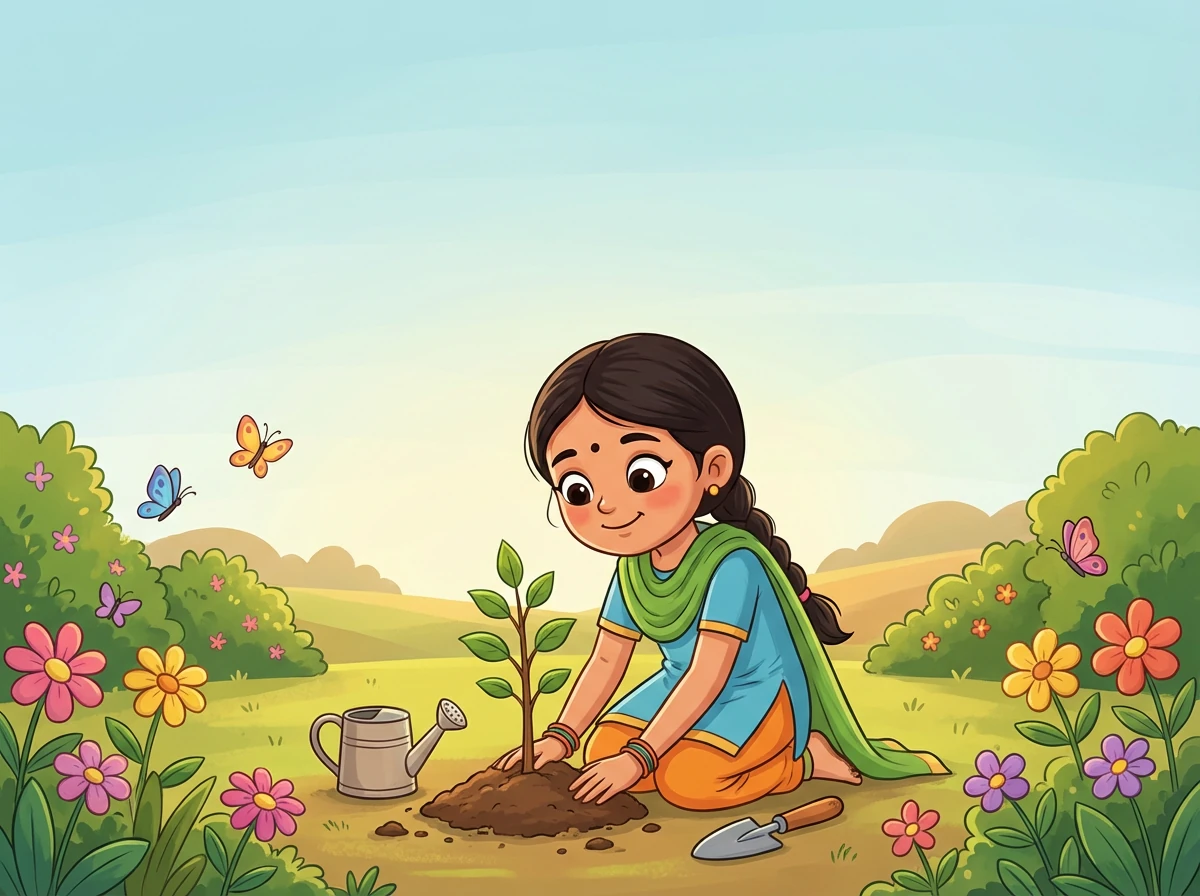 एक दिन, नन्ही ने देखा कि खेत में कहीं-कहीं थोड़ी नमी बची हुई है। उसके मन में एक विचार आया। उसने सोचा कि अगर वह कोशिश करे, तो शायद कुछ बदल सकता है।