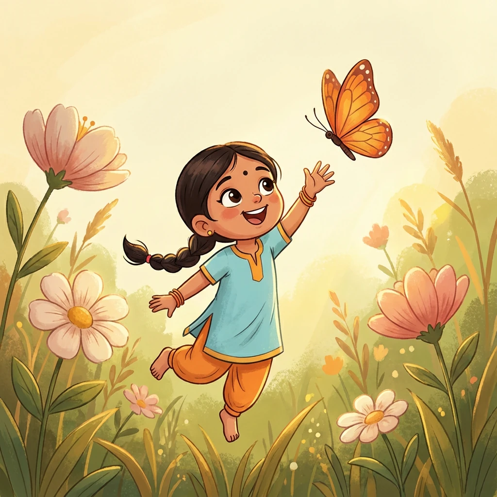 नन्ही और किसान ने मिलकर पूरे खेत को हरा-भरा कर दिया। गाँव के लोग भी उनकी मदद करने आए।