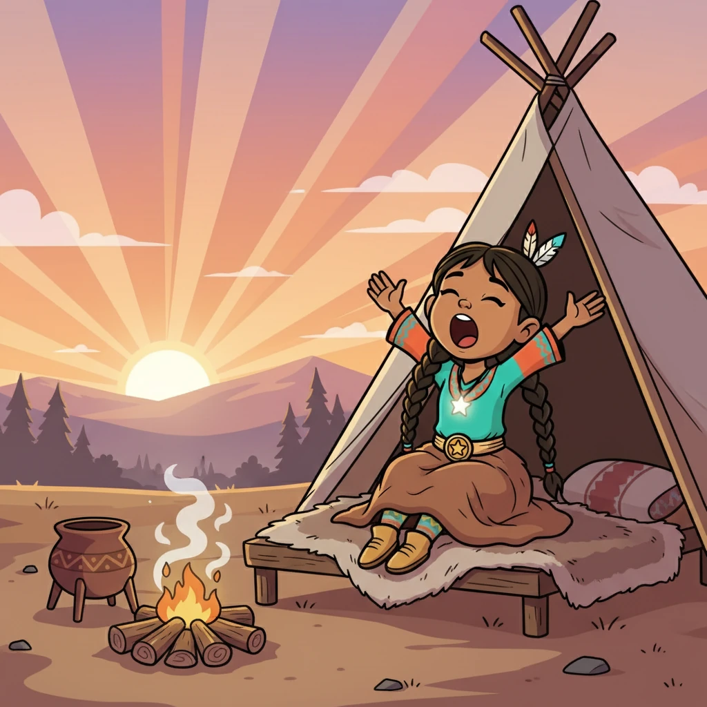 morning girl life in a native american village - Cultural traditions