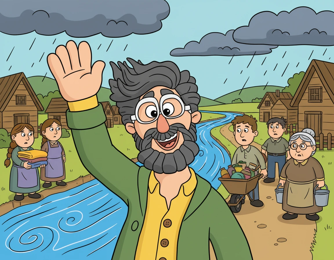 Elara raced to warn the villagers. "The owl said that the river will flood tomorrow!" she announced. The villagers prepared, thanks to her accurate reporting.