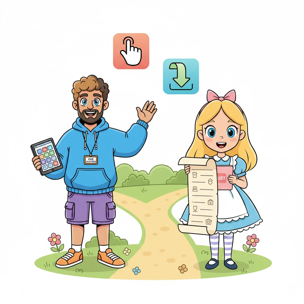 Now, the happy residents of Nuxtville had a choice! Depending on their mood, they could either click with Percy for organized pages or simply scroll with Sammy for a continuous stream of items. Both wonderful ways were ready at their fingertips.