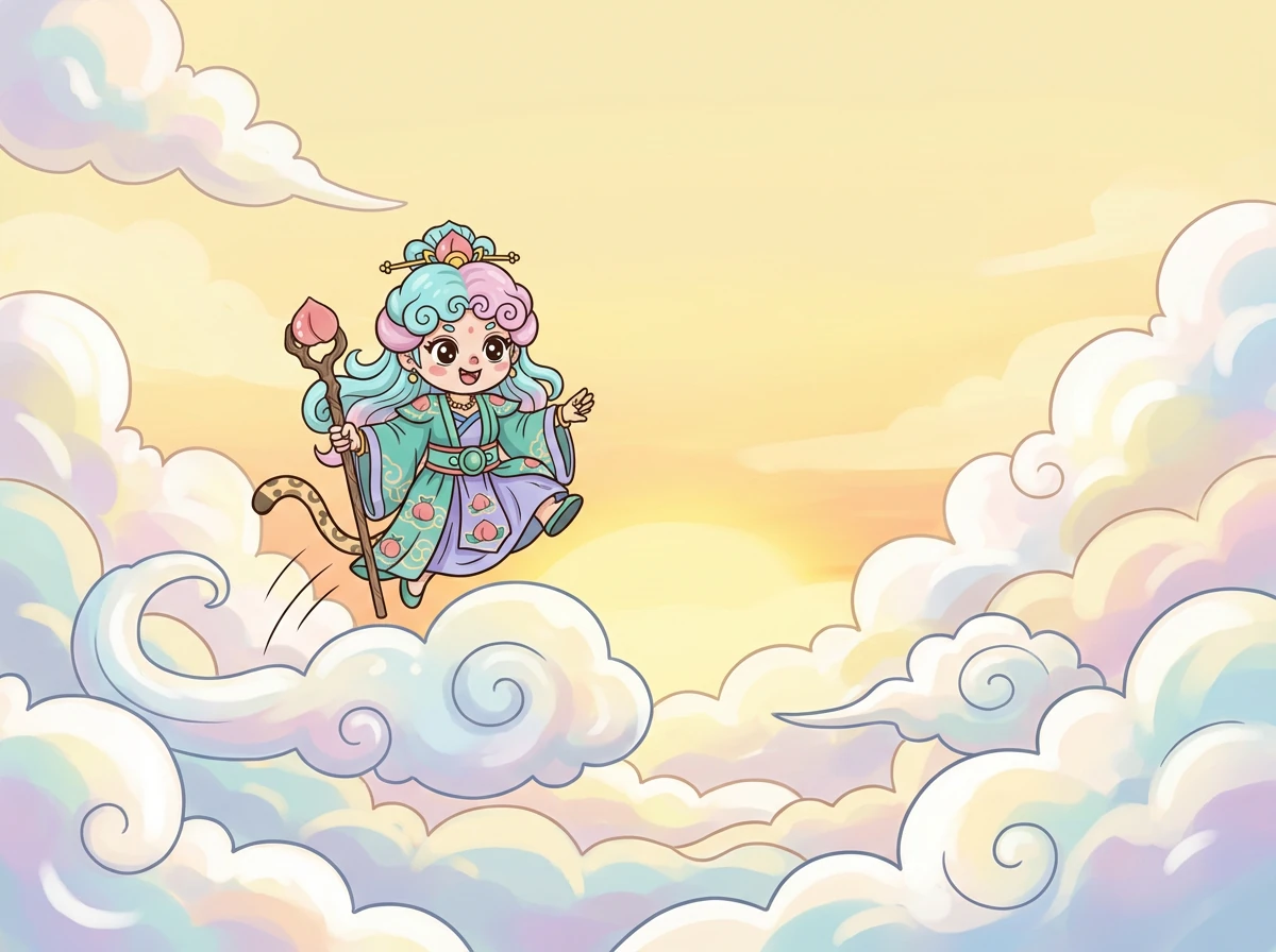 最终,灾疫被驱散,人间恢复了平静和安宁。人们感激地向瑶姬祈祷。