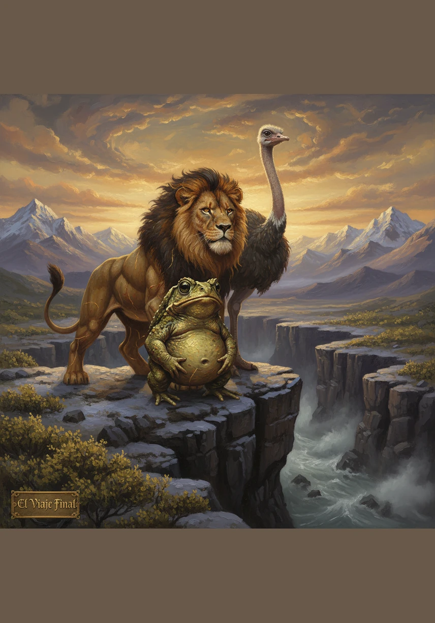 Los tres amigos celebraron su libertad mientras el sol iluminaba el hermoso paisaje patagónico, felices por el éxito de su gran plan. La astucia y la unión de los animales pequeños habían demostrado ser mucho más poderosas que la fuerza bruta del león.