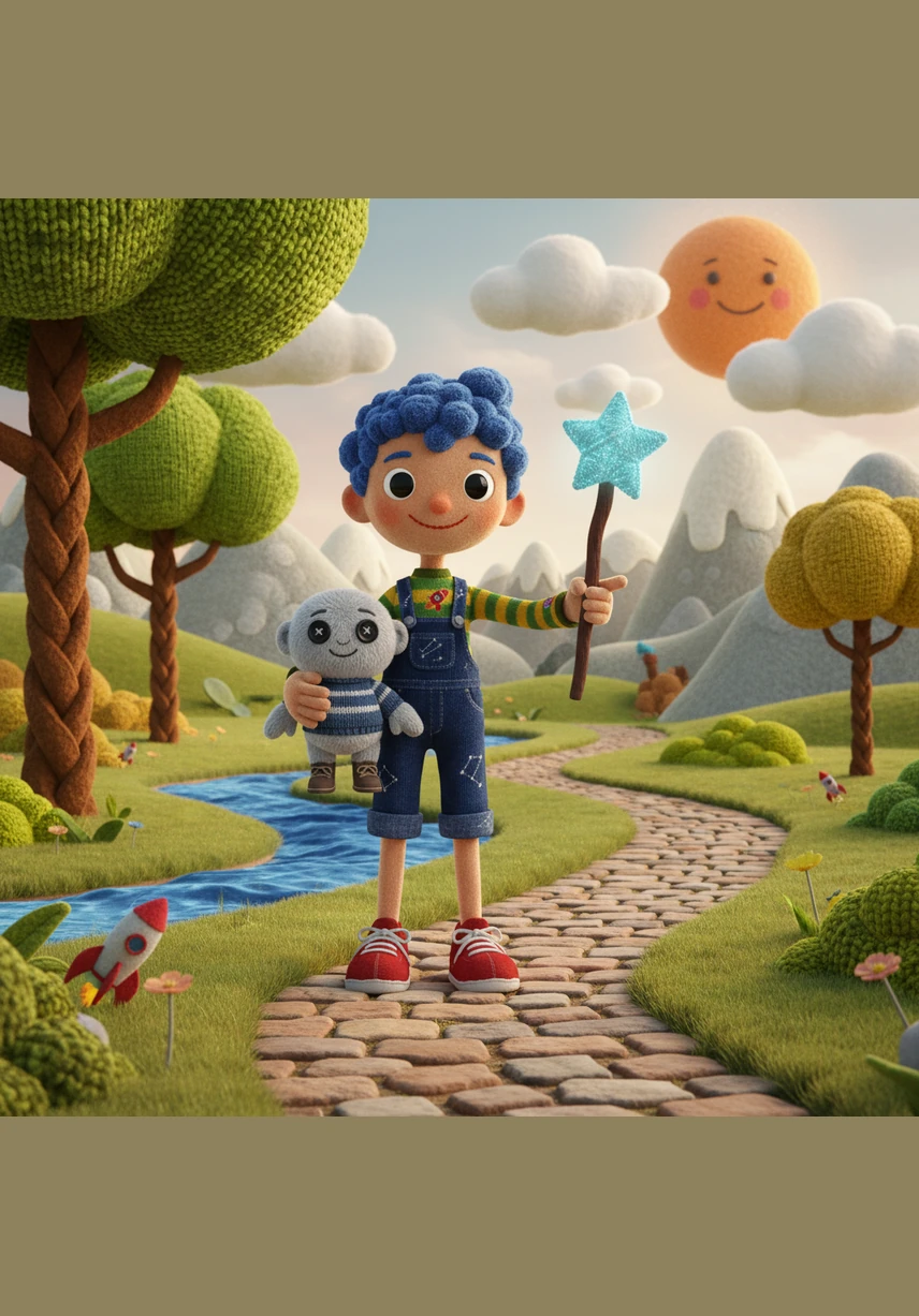 Leo walks through the supermarket corridors with a crumpled list in hand, surrounded by bright lights and endless shelves. The air is filled with a hum of activity and artificial scents, turning a simple errand into the start of a grand adventure.